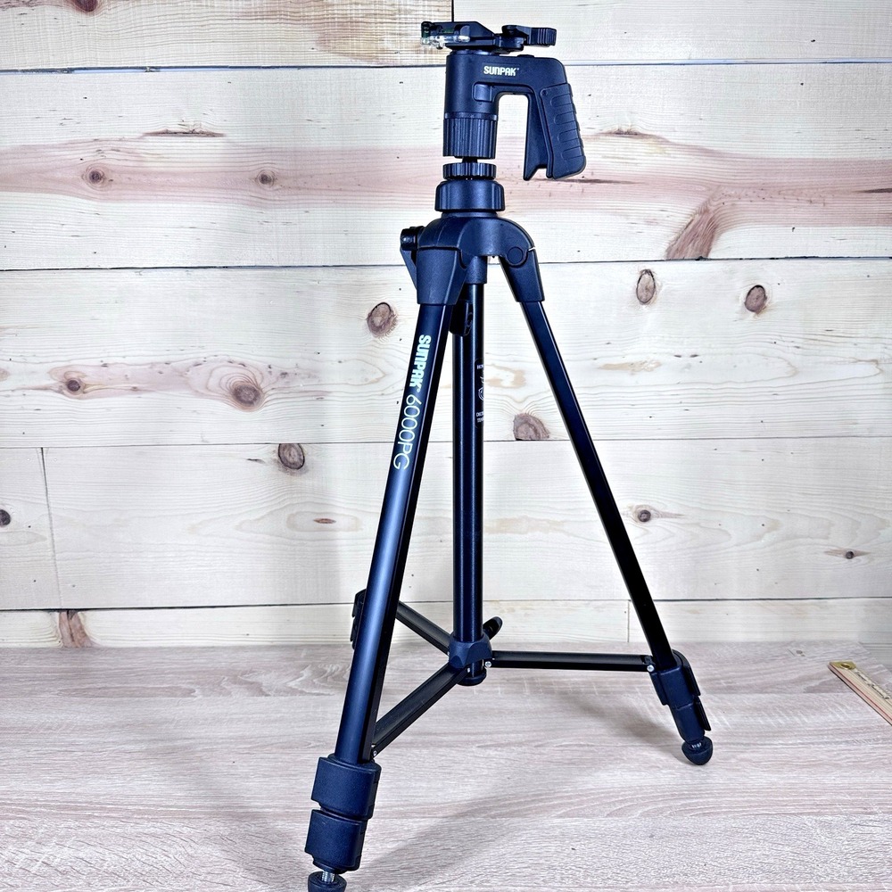 Sunpak PlatinumPlus 6000GT‎ Tripod 61 In Camera Video Stand 6.6 Lb Load